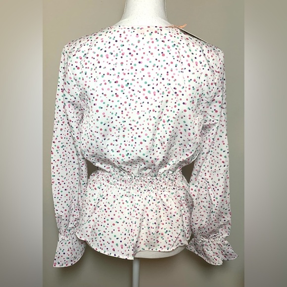 NWT Skies Are Blue Polka Dot Top Blouse Women XS - Picture 2 of 7